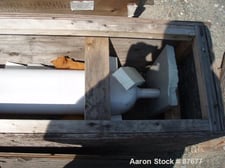 Beaver Tail Baffle, 3 finger down acting baffle, 110" long x 7" Span for a 8" nozzle, with Flange, Glass tip