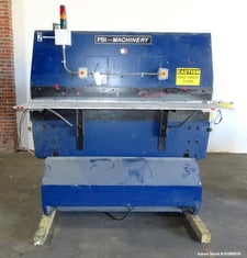 50 Ton, PSI Machinery #600-50, hydraulic press brake, 6-1/2' long. pneumatic. serial #33649