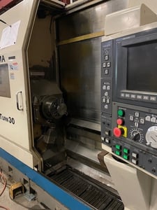 Okuma #MacTurn-30, multi Axis CNC lathe, U100L Control, 21.6" swing, 12" chuck, 2001