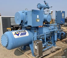 Vilter #VSM501, refrigeration screw compressor package, ammonia halocarbon, 502 cfm