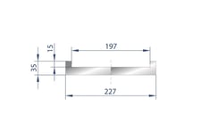 118.11" L, Eurostamp #9018, 3000mm adapter for adjustable die cod. 3190, new