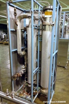 Finn Aqua #200-H-1, WFI Still, single effect w/ heat exchanger, 116 psi @ 347&deg;F shell and tube sides w/