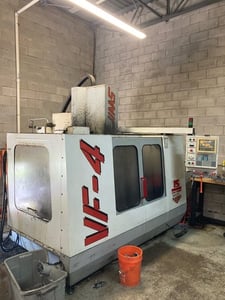 Haas #VF-4, vertical machining center, 20 automatic tool changer, 50" X, 20" Y, 25" Z, 8100 RPM, #40, 30 HP