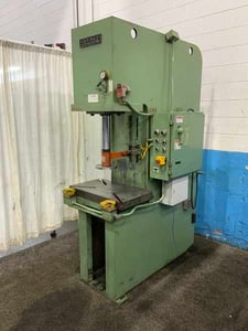 20 Ton, Savage, hydraukic C-frame press, 12" stroke, 12" throat, 21" x16-1/2" bed, 10 HP