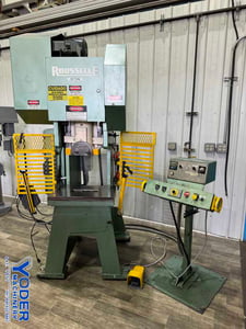 32 Ton, Rousselle #G1-32-4, gap frame press, 2" stroke, air clutch & brake, 70 SPM, 2003