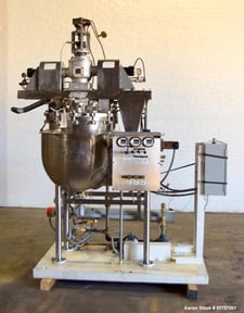 40 gallon Gifford-Wood #V/P-A, AGI mixer, Stainless Steel, 26" diameter x 26" deep, 15 psi @ 250 F, 0.75 HP