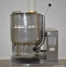 10 gallon Groen #TDH-40, Table Top Kettle, Stainless Steel, natural gas, 16.5" diameter x 14" deep, 52000