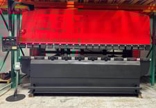 110 Ton, Amada #RG-100L, CNC press brake, 13.4' overall, 122.1" between housing, 3.94" stroke, 15.75" throat
