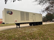 Caterpillar #XQ1500, portable diesel generator set, 3512B engine, 40' container on tri-axle