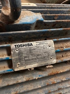 200 HP 1780 RPM Toshiba, Frame 447T, TEFC, 460 Volts