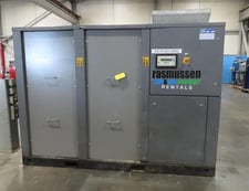 200 psig, Atlas Copco #GA160, rotary screw air compressor, 221 HP, 2008