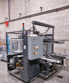A.B. Sealer #Maximum-7, case erector with taping unit, adjustable box size, upper striper
