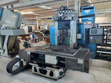 Pratt & Whitney Aztec #M3057, horizontal machining center, AT50 Spindle, 28" diameter, 24 position automatic