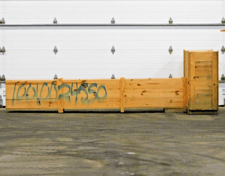 DeDietrich, glass lined steel 3 blade agitator, 160" L x 5.5" diameter, new