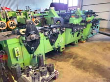 Weinig #Hydromat-H30N, high speed feed through moulder, 9-head, 11-13/16" x 5-1/2" capacity, 2" spindle, 1984