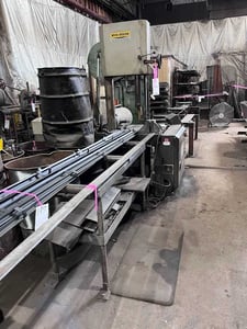 18" x 22" Hyd-Mech #VW-18, mitering vertical band saw, 16' 3" x 1-1/4" blade, coolant, 2003