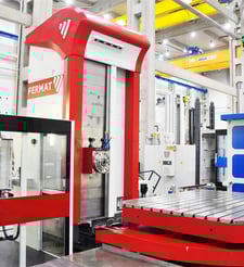 5.1" Fermat #WFT13, horizontal boring mill, HH 640 Control, 157" table travel, 118" headstock travel, 78.7"