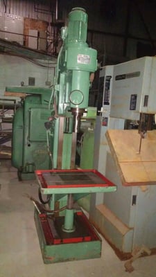 1-1/2" Alzmetall #ABOMAT-AB40, drill press, 24" x 18" table, t-slotted tbl & base