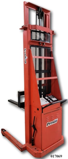 1500 lb. Presto Lift #BT8127-1500, 127" raised height, 2-1/2" lowered height, 32" ID / 38" OD base legs, 2015