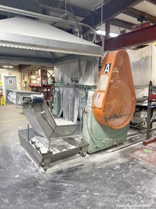 16" x 40" Lehmann #631SV, 3 roll Vertical Mill, 60 psi Stainless Steel scraper knife holder, 75 HP, 230-460 V