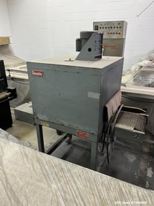 Shanklin #T-6XL, Shrink Tunnel, 15-66 ft./min., 11" width x 57" L Belt, 50-500 F, 230 V