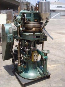 2.5 Ton, Stokes #BB2, Rotary Tablet Press, 27-Station, 725-1400 tablets/min., 5/8" tablet diameter, 11/16"