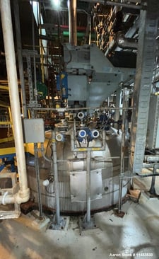 5000 gallon 3V Tech #BE5000, Glass Lined Reactor, 108" diameter x 110" straight side, 90/FV psi @ 400&deg;F