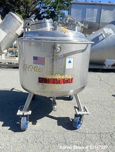 40 gallon Precision Stainless, Stainless Steel Reactor Vessel, Vertical, 45/FV @ 300&deg;F MAWP, 100 psi @
