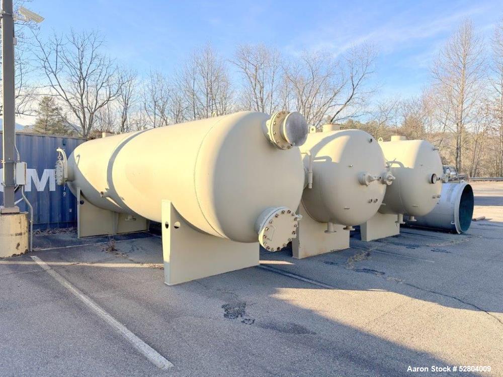 4000 gallon 175 psi, 72" x 240", Tripoint, Horizontal Pressure Tank, Carbon Steel, tank on (2) saddles, 175