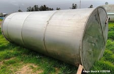 2400 gallon Stainless Steel Single Wall Storage Tank, 69" diameter x 168" H