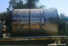 7500 gallon CE-Howard, Stainless Steel Jacketed Tank, 118" diameter x 162" straight side, dome top, flat