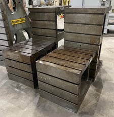 24" x 72" x 29.5" Heavy duty cast iron T-slotted 4-piece angle block set