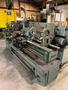 21" x 60" Webb #21GX60, gap bed engine lathe, 3 & 4-jaw chuck, 5 HP, foot brake, coolant