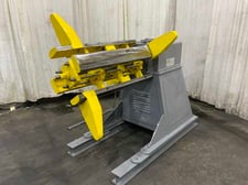 5000 lb. Coil-Matic #PR-36480, motorized uncoiler, 36" width, 48" outside dimensions, manual expansion