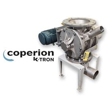 10" Coperion K-Tron #ZVB-320.1-19-SS, Stainless Steel ZVB rotary valve airlock, 2 HP, 2023