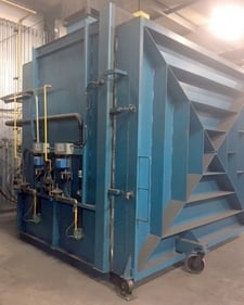 84" width x 60" H x 72" D Can-Eng, batch tempering furnace, 1400&deg;F, 480 V., 3-phase