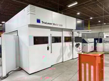 Trumpf #TruLaser-Weld-5000, robotic laser weld cell, 80-3000 watt, 47" x102" working area, 2018