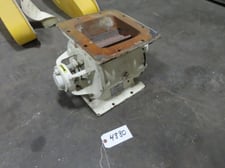 8" x 8" Prater #PAV-8X.C.I, rotary valve, 12" high, 8.5" open end rotor, shallow pockets