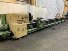 36" x 360" Monarch #80, engine lathe, 20" swing over cross slide, 4-jaw chuck, roller type steady rests, 1974