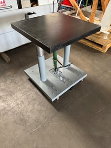 Die Table, Manual, miscellaneous equipment featuring 30" x30" platform and a max height of 36" from the floor