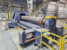 13' x 3" Faccin #HAV-4072, initial pinch plate bending roll, hydraulic, 3-rolls, 2009