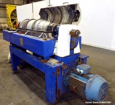 Alfa-Laval #Aldec-404, Solid Bowl Decanter Centrifuge, Stainless Steel, 110 mm Conveyor, 159:1 ratio Gearbox