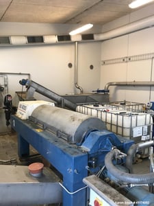 23.9" x 7.9" Alfa-Laval #AVNX-4055, Solid Bowl Decanter Centrifuge, 1.2 kg/dm3 sludge density, 353/202 mm