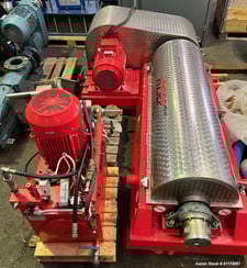 Hysep #MD44, Solid Bowl Decanter Centrifuge, Stainless Steel, 1200 kg/m3, 80 deg. C, 3300 RPM Bowl, 18.5/15