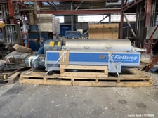 Flottweg #Z4E/4-901g, Solid Bowl Decanter Centrifuge, Alloy, single lead conveyor, 3200 RPM Bowl, 30 kW, 400