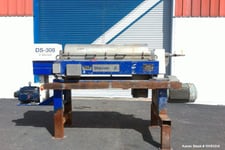 Alfa-Laval/Sharples #DS-308, Solid Bowl Decanter Centrifuge, Stainless Steel, 4000 RPM Bowl, 40/15 HP