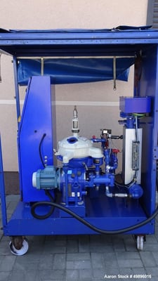 Alfa-Laval #MAB-103, Solids Retaining Centrifuge, 8571 RPM Bowl, .75 kW, 14 kW heater, 2010