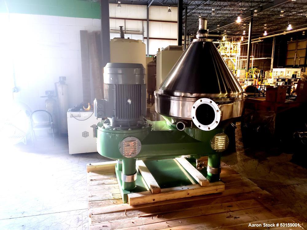 Shenzhou #DHC730, Desludger Disc Centrifuge, Stainless Steel, 4500 RPM Bowl, 25-35 m3/h capacity, 73.75 HP