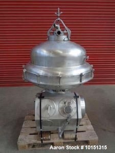 Alfa-Laval #SRPX-417-HGV-14CH, Desludger Disc Centrifuge, Stainless Steel, liquid/liquid/solids separation