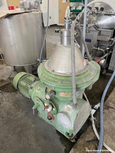 Westfalia #WSC20-01-506, Centrifuge, 7500 RPM Bowl, 8 L Volume, 4 L Solids, 15 HP, 1999